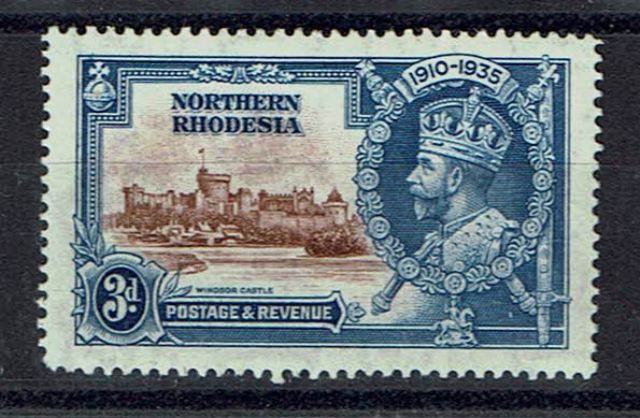 Image of Northern Rhodesia/Zambia SG 20f LMM British Commonwealth Stamp